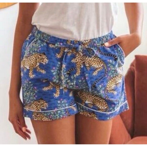 Printfresh Bagheera 100% Cotton Lounge Boxer Shorts indigo Size L NWT - Picture 1 of 4